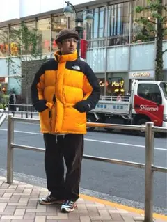 THE NORTH FACE ダウンジャケット イエロー/ブラック