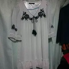 イング  シフォンチュニックワンピ