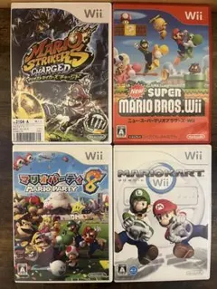 マリオシリーズWiiソフト　マリオパーティ、カート、ブラザーズ、ストライカーズ