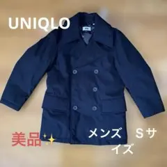 UNIQLO ＵウォームパデットピーコートメンズＳ黒　中綿防寒冬アウター