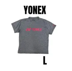 【YONEX ヨネックス】美品　ロゴ半袖Tシャツ　バドミントン　スポーツ　L