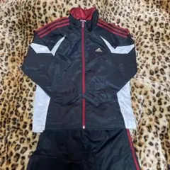 adidas ピステ・ウィンドブレーカー ブラック/レッド