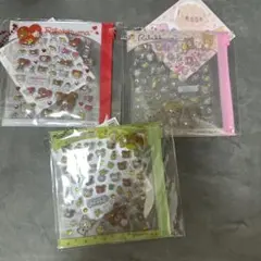 リラックマデコぱーつシールタイプ３点セット