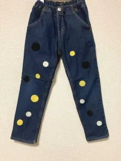 裏フリースデニムパンツ（ゴムウエスト）