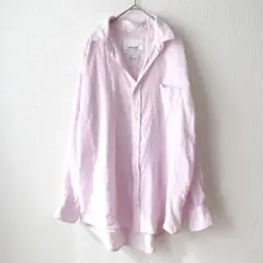 ジャーナルスタンダードレリューム フレンチリネン 長袖シャツ ピンク 麻