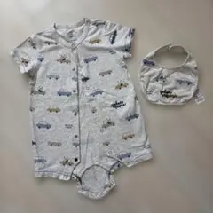 gelato pique 車柄ロンパースとスタイセット