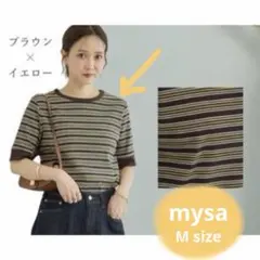 マルチボーダー 半袖 Tシャツ mysa closet 田中里奈　しまむら