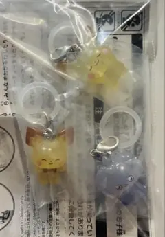 【新品３つ】ポケピース めじるしアクセサリー ピチュー　ニャスパー　 ピカチュウ