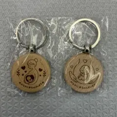 【北海道限定】【新品未使用】マタニティマーク キーホルダー 木製 2個セット