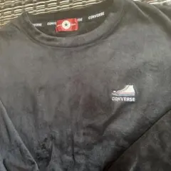 CONVERSE 黒 長袖 トレーナー　L