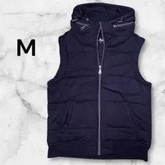 【新品】　メンズ　ダウンベスト 春ファッション　ブラック　M