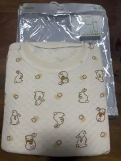 うさぎプリント キルティングパジャマセット
