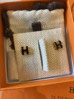 HERMES エルメス シュルメール pm ピアス バッファロー - メルカリ