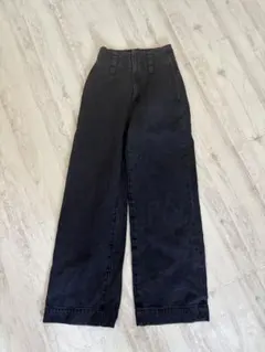 Searoomlynn ハイウエストLOOSEデニムトラウザー