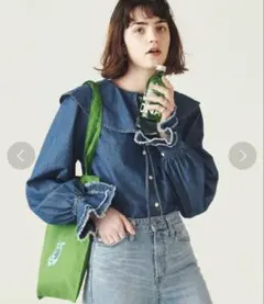 FREAK'S STORE デニムフリルシャツ フリークスストア