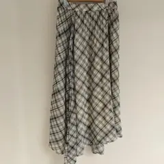 GU プリーツスカート チェック柄 Mサイズ