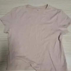 UNIQLO クルーネックTシャツ 半袖 ピンク XL