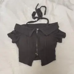 XOXO kisskiss クロップドダブルジップトップスのサムネイル