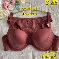 Triumph AM♡STYLEＴシャツブラ＆ショーツD65❣️ブラウン♡*゜