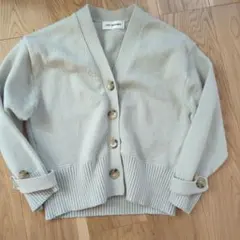 リリーブラウン ショート丈カーディガン ミント