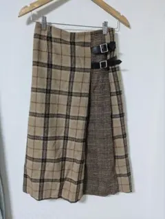 チェック柄ロングスカート Mサイズ