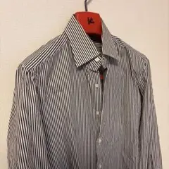 ISAIA 38size ブラウンストライプ　ドレスシャツのサムネイル