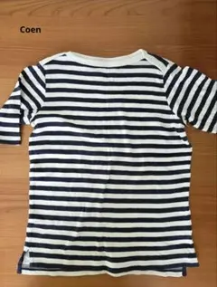Coen ボーダーTシャツ ボートネック　レディース