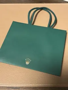 ロレックス 緑色 ショッパー 約15cm x 17cm