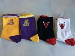 NBA ソックス 靴下 BULLS シカゴブルズ&LAKERS レイカーズ