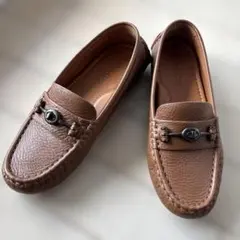 COACH ブラウンレザー ローファー