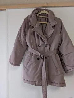 ダブルブレストジャケット ベルト付き