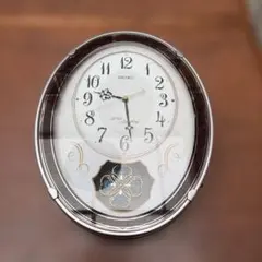 SEIKO AM258W 電波掛け時計 メロディ回転飾り - メルカリ