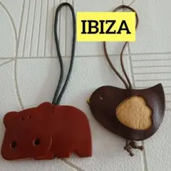 IBIZA イビサ　イビザ　犬　ワンちゃん　チャーム キーホルダー　本革 IBIZA イビサ イビザ 犬 ワンちゃん チャーム キーホルダー 本革