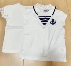 お値下げ　ミキハウス　べべ　ベビー用Ｔシャツ　８０センチ