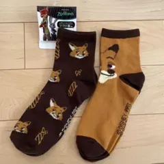 ズートピア　ニック　レディースソックス　2足組　ディズニー　新品・未使用
