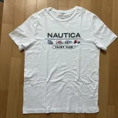 NAUTICA フラッグYACHT CLUB Tシャツ ホワイト　Ｌサイズのサムネイル