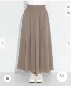 アーバンリサーチSonny Label タックフレアスカート　グレージュ