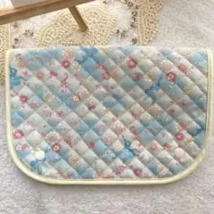 【平成女児風】ショッピングカートカバー ハンドメイド キルティング 水色 ピンク