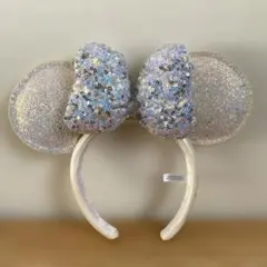 東京ディズニーシー20周年カチューシャ　タイムトゥシャイン　ミニー TDS 青白