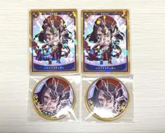 fgo 最終再臨展　ミニ再臨缶バッジ　コレクションカード　へファイスティオン