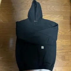 Carhartt ブラック フード付きパーカー