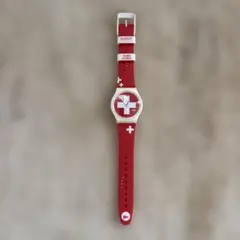 電池交換済 ほぼ未使用 スウォッチ 腕時計 スイスパビリオン swatch 稼働のサムネイル