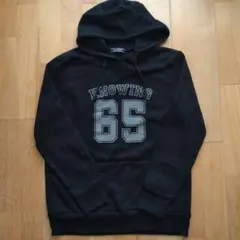 パーカー　トレーナー　Ｌ　ブラック　レディース　裏起毛　美品