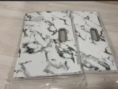 THREEPPY スリーピー 大理石柄 折り畳み収納ボックス 浅型 2個セット