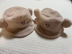 ディズニーリゾート　ミッキー耳付きファーハット2つセット
