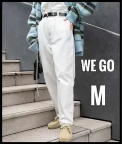 WEGO ウィゴー　ハイウェスト　白　ホワイト　オールシーズン　ワイドパンツ　M