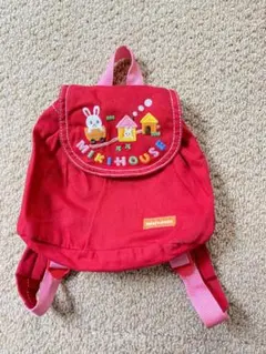 ミキハウス　赤　リュック　ベビー　キッズ