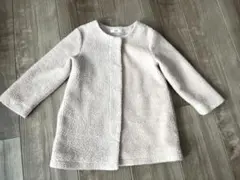 ライトオン　110 淡いピンク ボアコート