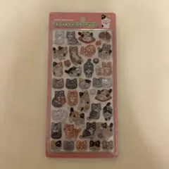正規品　ボンボンドロップシール　猫　和柄