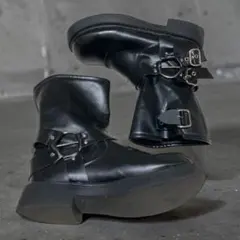00s archive engineer boots BLK y2k 38